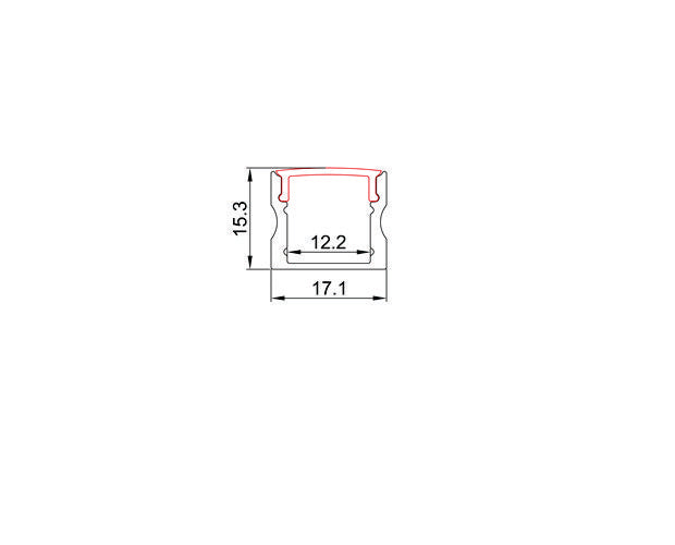 ALU-003, ALU004--1/2" Deep LED Channel Profiles